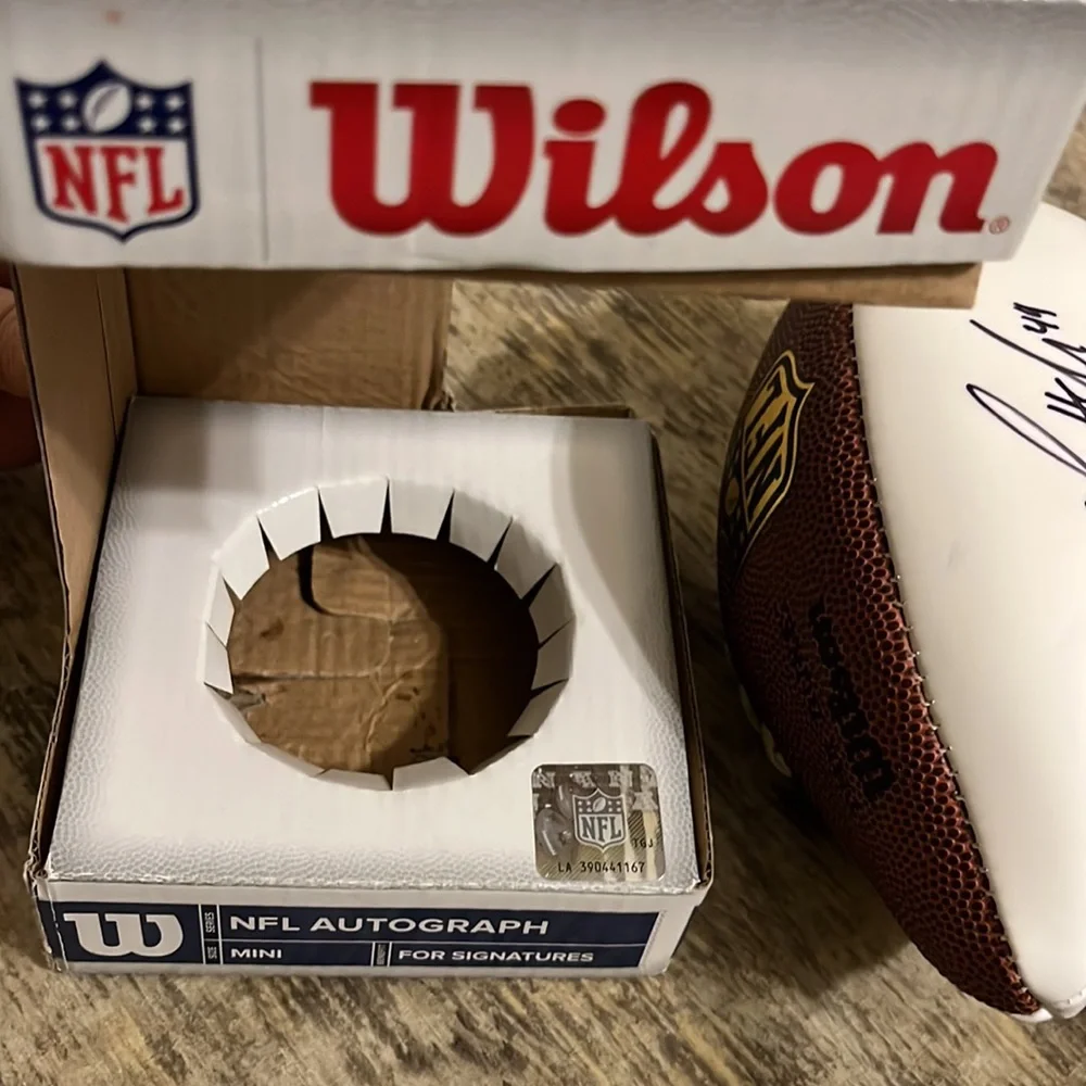 Wilson No box SIGNED Autographed football #49 - Picture 6 of 9
